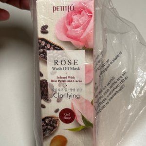 Petitfee Rose Wash Off Mask Clarifying 3.52 oz 100g new in box